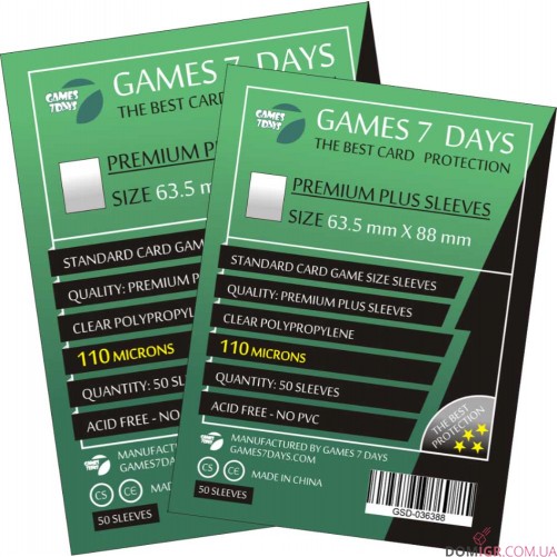 Протекторы G7D 63,5x88 мм (PREMIUM PLUS)