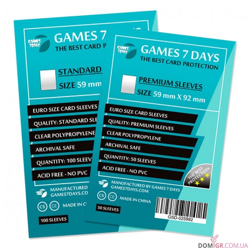 Протекторы G7D 59x92 мм (STANDARD)