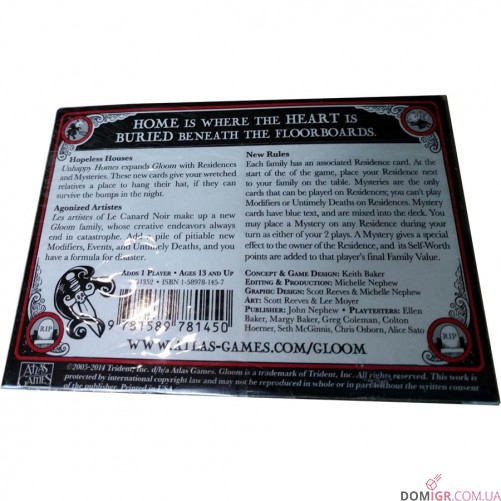 Gloom! Card Game 2nd Edition: Unhappy Homes