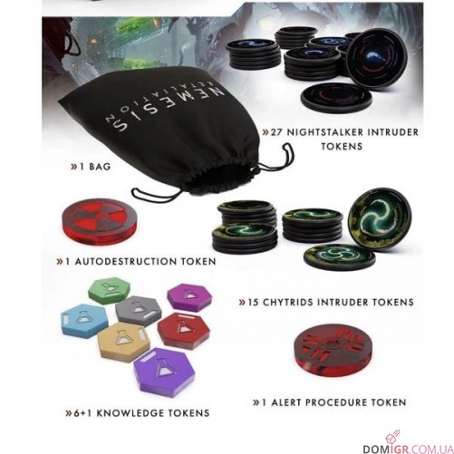 Nemesis: Lockdown – Акриловые жетоны