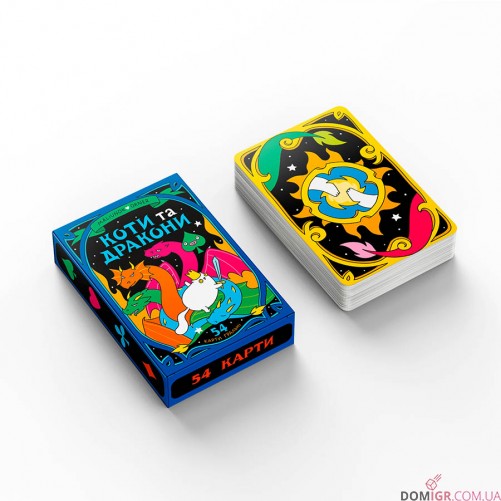 Игральные карты ORNER — Maliunok Коти та Дракони