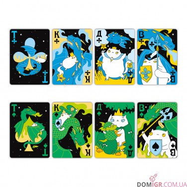 Купить Игральные карты ORNER — Maliunok Коти та Дракони Игральные карты ORNER — Maliunok Коти та Дракони