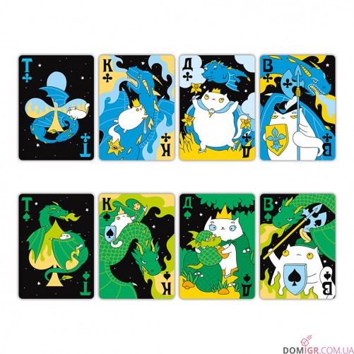 Игральные карты ORNER — Maliunok Коти та Дракони