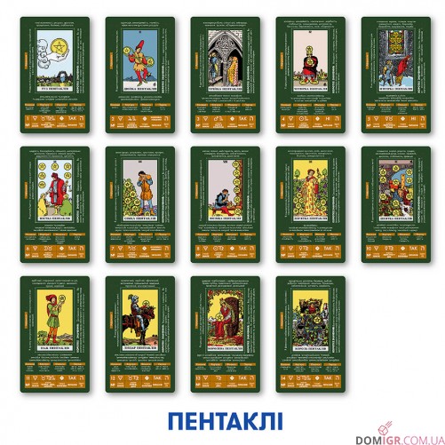 Карты таро ORNER — Навчальні Таро Райдера - Уейта