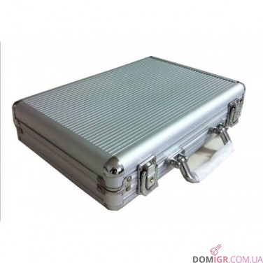 Покерний набір на 200 фішок - алюмінієвий кейс (фішки без номіналу)