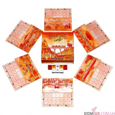 Купити Railroad Ink: Blazing Red Edition Railroad Ink: Blazing Red Edition