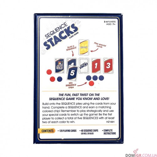 Sequence Stacks Card Game (Англ/Укр)