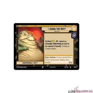 Star Wars: Unlimited TCG — A Lawless Time Spotlight Deck. Jabba the Hutt
