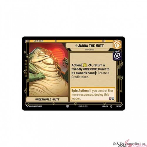 Star Wars: Unlimited TCG — A Lawless Time Spotlight Deck. Jabba the Hutt