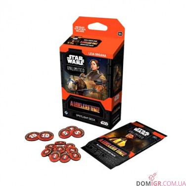 Star Wars: Unlimited TCG — A Lawless Time Spotlight Deck. Leia Organa