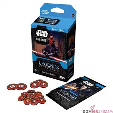 Купить Star Wars: Unlimited TCG — Legends of the Force Spotlight Deck. Darth Maul Star Wars: Unlimited TCG — Legends of the Force Spotlight Deck. Darth Maul