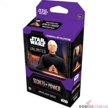 Star Wars: Unlimited TCG — Secrets of Power Spotlight Deck. Chancellor Palpatine