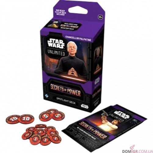 Star Wars: Unlimited TCG — Secrets of Power Spotlight Deck. Chancellor Palpatine