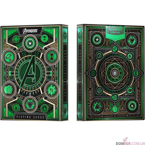 Игральные карты Theory 11 — Avengers (green)