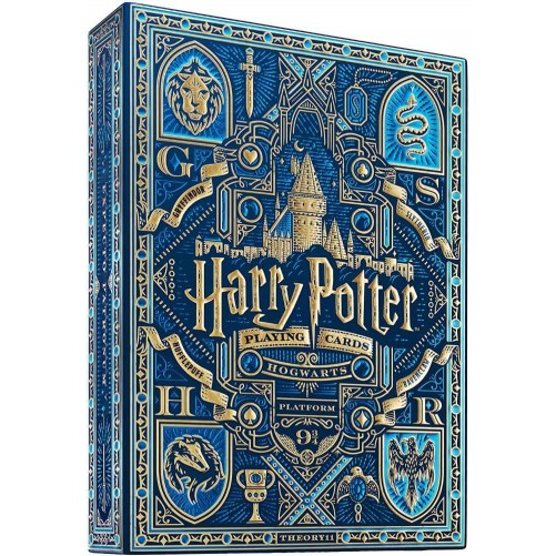 Игральные карты Theory 11 — Harry Potter deck: Blue (Raven Claw, Ravenclaw)