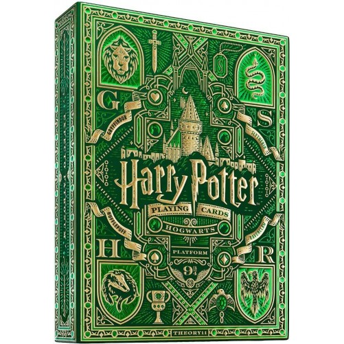 Игральные карты Theory 11 — Harry Potter deck: Green (Slytherin)