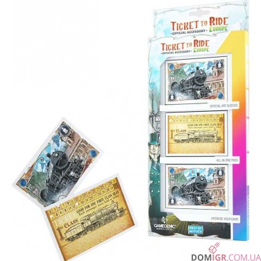 Купить Ticket to Ride: Europe — Art Sleeves (168 Sleeves) Ticket to Ride: Europe — Art Sleeves (168 Sleeves)