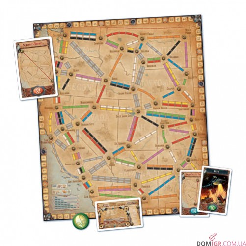 Ticket to Ride Map Collection 6: France & Old West