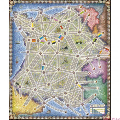 Ticket to Ride Map Collection 6: France & Old West