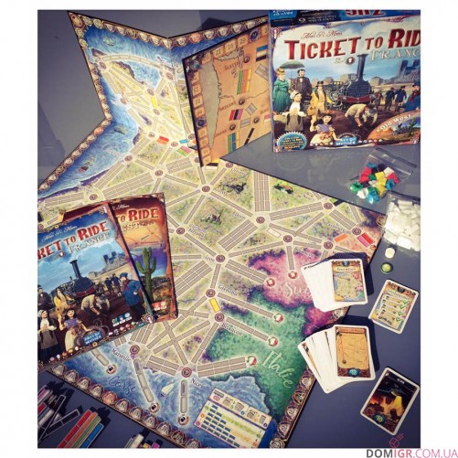 Ticket to Ride Map Collection 6: France & Old West