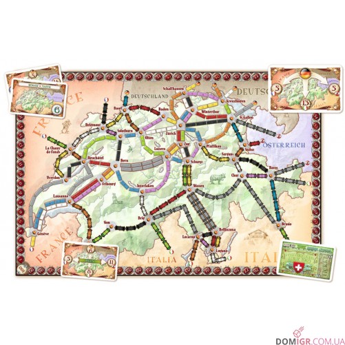 Ticket to Ride Map Collection 2: India & Switzerland