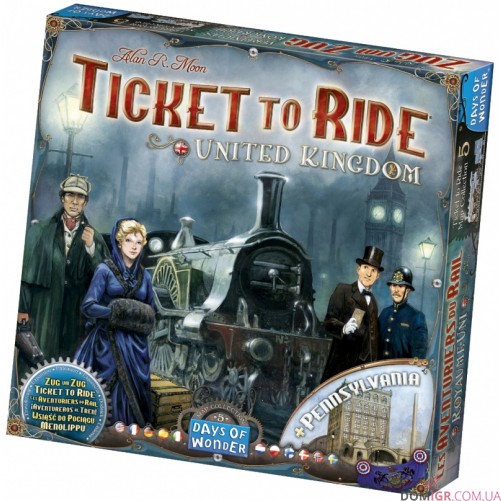 Ticket to Ride Map Collection 5: United Kingdom & Pennsylvania