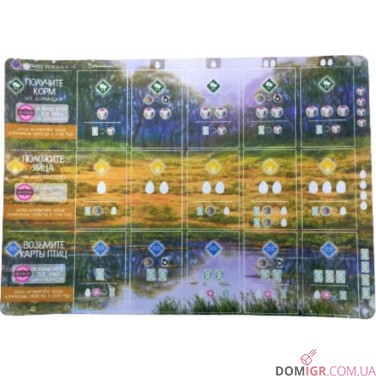 Неопреновий мат для гри "Крила / Птахи Океанії" (рос.)