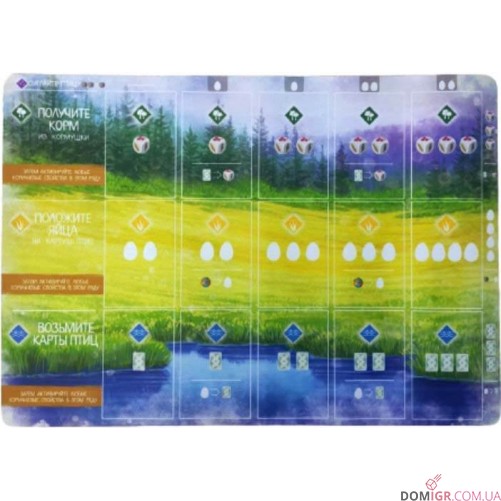 Неопреновий мат для гри "Крила / Птахи Океанії" (рос.)