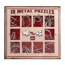 10 Metal Puzzle Red - Красный набор головоломок