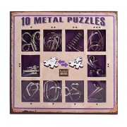 10 Metal Puzzle Violet - Фіолетовий набір головоломок