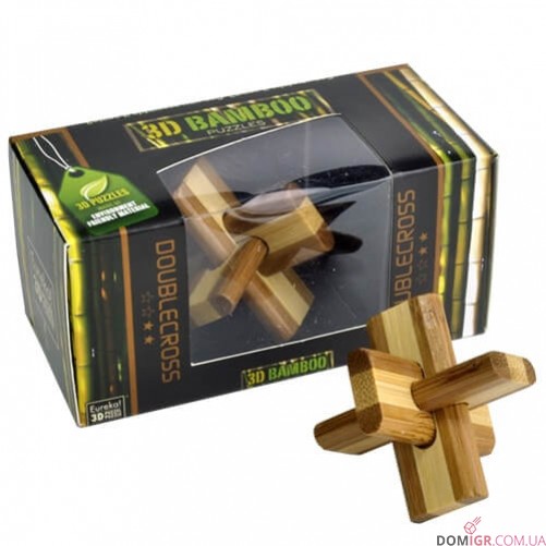 Doublecross Puzzle - бамбукова головоломка