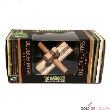 Doublecross Puzzle - бамбукова головоломка