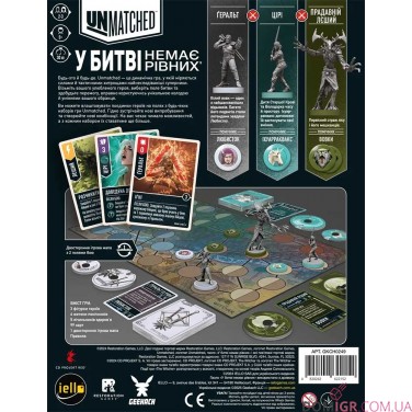 Купити Unmatched: The Witcher — Сталь і срібло Unmatched: The Witcher — Сталь і срібло