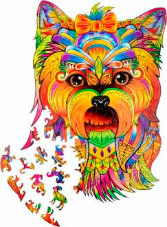 Купить деревянный пазл: Собака