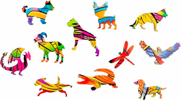 Купить деревянный пазл: Собака