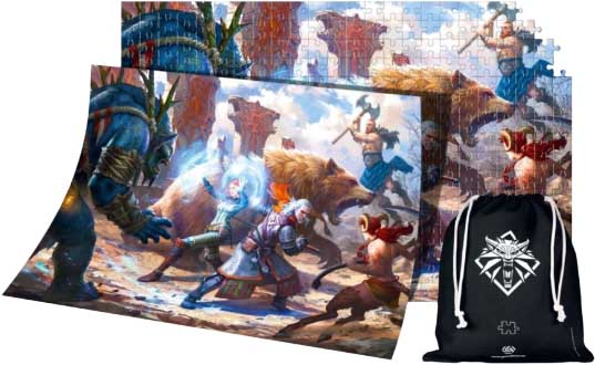 Купить пазл на 1000 деталей The Witcher (Wiedźmin): Geralt & Triss in Battle