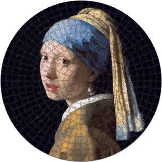 Купить деревянный пазл Девушка с жемчужной сережкой