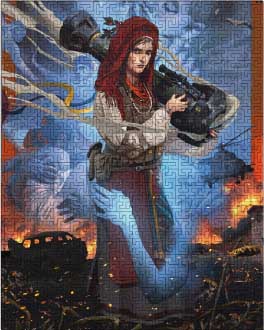 Купить деревянный пазл Святая Джавелина