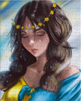 Купить деревянный пазл Украиночка