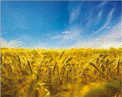 Купить деревянный пазл Украинское поле