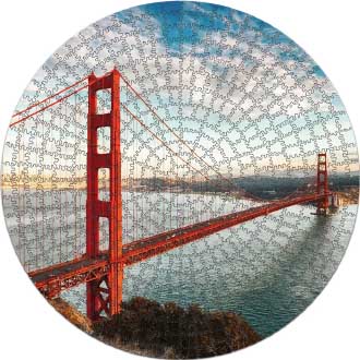 Купить деревянный пазл Золотые Ворота