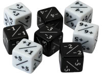 Dice Negative D6 16mm, Кубик-Каунтер D6 Негатив