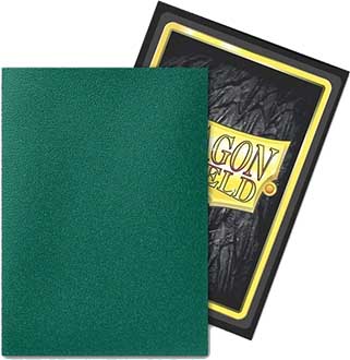 Купити протектори Dragon Shield Dual Matte Sleeves:  Metallic Green / Power (100 шт.)