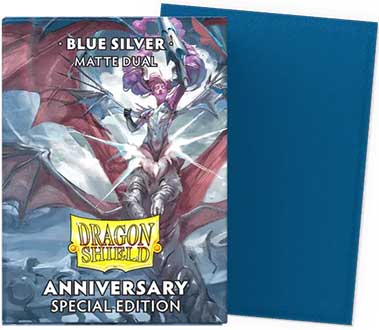 Купити Dragon Shield Standard Matte Dual Sleeves — Special Edition — Blue Silver (100 шт.)