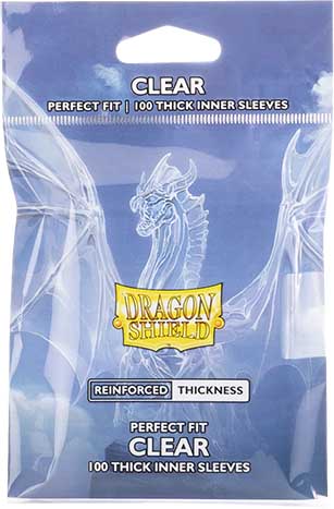 Купить протекторы Dragon Shield Perfect Fit: Standard Size Inner Sleeves — Thick Inner Clear