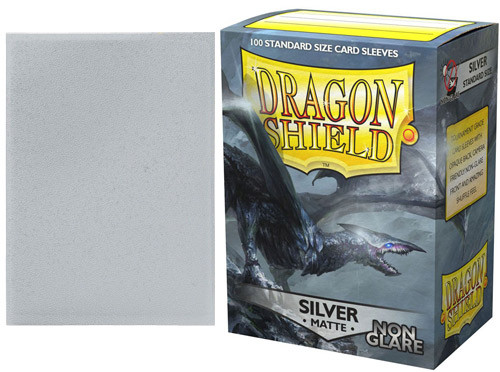 Dragon Shield Silver Non Glare Matte Sleeves