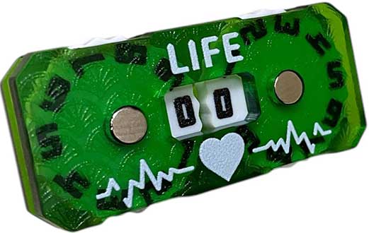 Купити лічильник життів «Life» магнітний (випадковий колір)