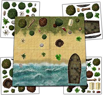 The Terrain Set Build Your Own Battle Map Kit