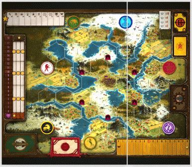 Компоненты к игре Scythe - Game Board Extension