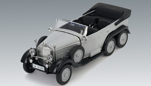 Модель Typ 320 G4 (виробництва 1935 р.), Німецький штабний автомобіль 2 Світової війни, складання без клею 1:72